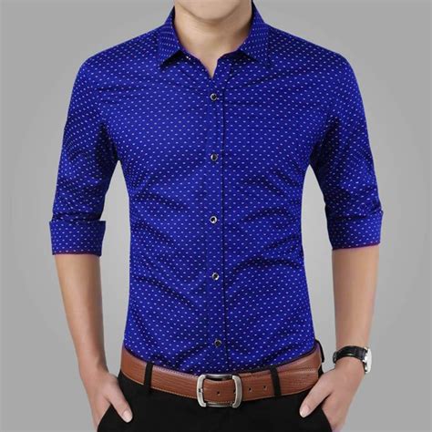 Blue Men's Designer Casual Shirts .